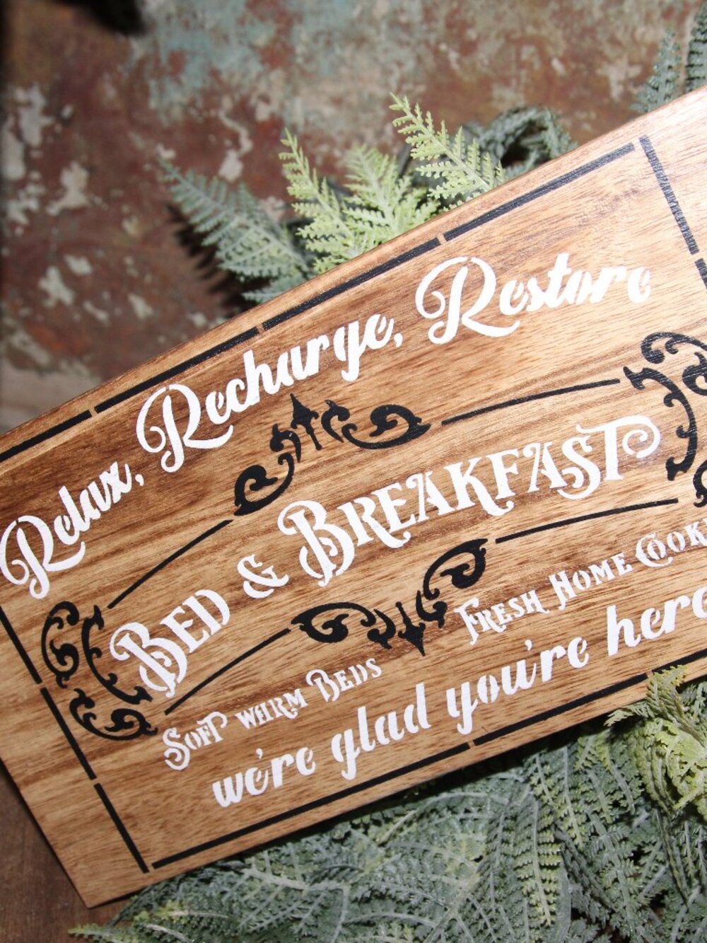 NEW Rustic French Country Farmhouse BED & BREAKFAST Wall Decor Sign